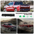 Aurorasters Soft Roll Up Truck Bed Tonneau Cover Compatible with 2019-2025 Ram 1500 New Body (Excl. Classic) | 6'4" (76") Bed w/o RamBox