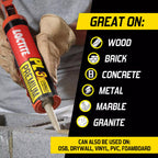 Loctite PL Premium Polyurethane Construction Adhesive, 10 fl oz Cartridge, 6 Pack - Versatile Construction Glue for Wood, Concrete, Stone, Metal & More