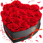 Impouo 16-Piece Preserved Rose Birthday Gifts for Women