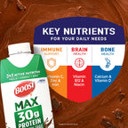 BOOST MAX Protein Shakes Ready to Drink - 30g High Protein Shake - Chocolate | Nutritional Drinks to Support Muscle Recovery After Exercise, 26 Vitamins & Minerals, 1g Sugar, 11 fl oz (Pack of 18)