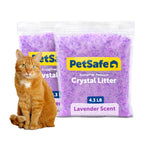 PetSafe ScoopFree Premium Crystal Litter, Lavender Scent, 4.3Lb Bag, 2 Pack