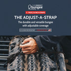 The Perfect Bungee 36" Adjust-A-Strap, Adjustable Heavy Duty Polyurethane Bungee Strap, Heavy Duty Nylon Hooks, Made in the USA, 4 Pack, Black