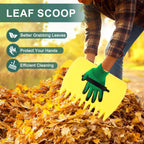 Adjustable Garden Leaf Rake Set, 18" Wide, 25 Tines, 37-79" Handle Metal Leaf Rake with 2 Pack 32 Gallons Leaf Bags and Scoops. Heavy Duty Graden Rakes Set for Lawn, Grass, Shrubs, Flower Beds