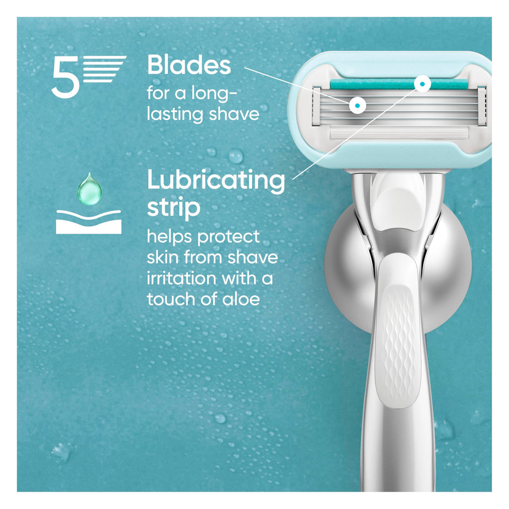 Gillette Venus Extra Smooth 4 count, plus Gillette Venus Extra Smooth Sensitive 2 count, 5-Bladed Women's Razor Blade Refills