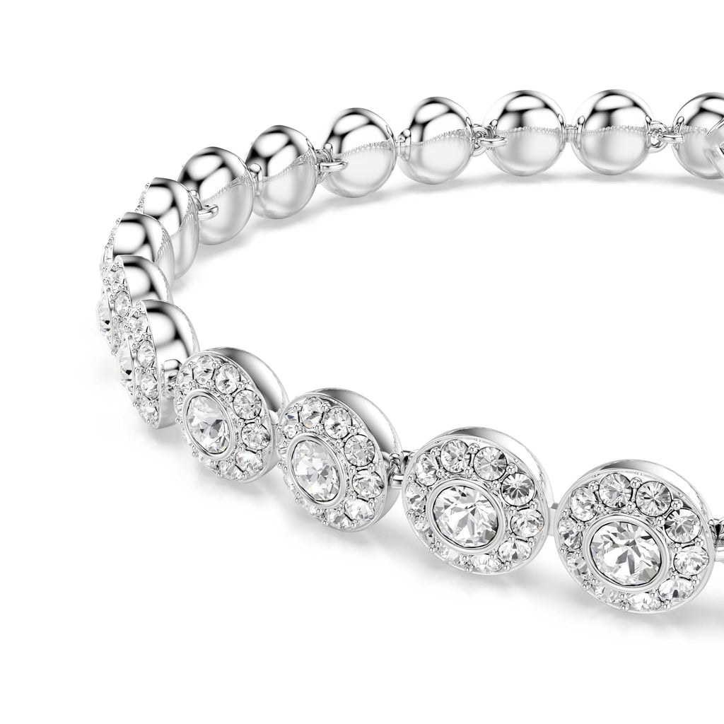Swarovski Una Angelic Bracelet with White Crystals on a Rhodium Plated Setting
