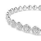 Swarovski Una Angelic Bracelet with White Crystals on a Rhodium Plated Setting