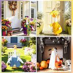 Aliceset 16 Set Holiday Porch Goose Outfits Summer 4th of July Fall Halloween Christmas Season Costumes for 23" Goose Patio Yard Decor