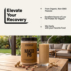 Organic Powdered Peanut Butter from US Farms – Bulk, Only 1 Ingredient - Roasted Peanuts, Vegan, No Additives, Preservative Free, No Salt, No Sugar - 45 Servings