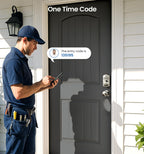 Veise Keyless Entry Door Lock with 2 Knobs, Electronic Backlit Keypad Deadbolt with Handle Set, Auto Lock, One-time Codes, Smart Deadbolt for Front Door, Easy Installation, Satin Nickel