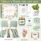Self Care Gifts for Women Get Well Soon, Gift Baskets for Women, Inspirational Birthday Gifts for Woman, Sympathy Thinking of you, Spa Set for New Mom Friend Sister