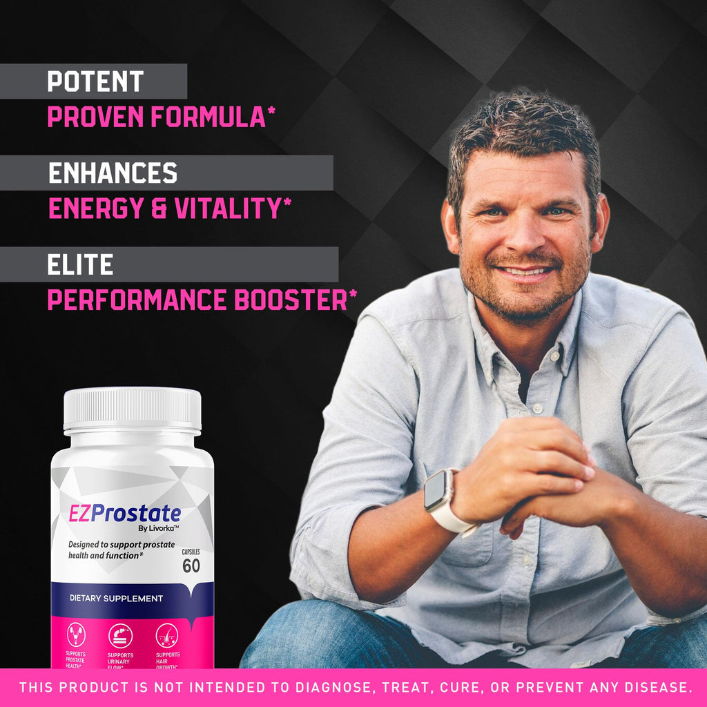 (2 Pack) EZ Prostate Supplement, EZ Prostate Capsules, EZ Prostate Pills, EZ Prostate, EZ Prostate Pills for Men, EZprostate Supplement for Men, EZ Prostate Advanced Formula, 120 Capsules for 2 Months