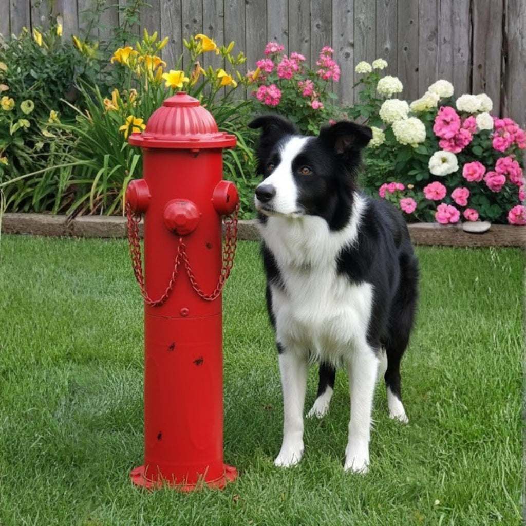 CaliDecor Fire Hydrant for Dogs to Pee On 24" Dog Fire Hydrant Pee Post