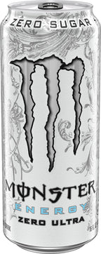 Monster Energy Zero Ultra, Sugar Free Energy Drink, 16 Ounce