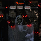 WBao Halloween Decorations Outdoor Flashing Spooky Halloween Eyes Lights, Realistic Glowing Eyes with 3 Light Modes & Timer, Waterproof Battery Operated Eyes for Windows, Trees, Graveyard Decor, 5Pack