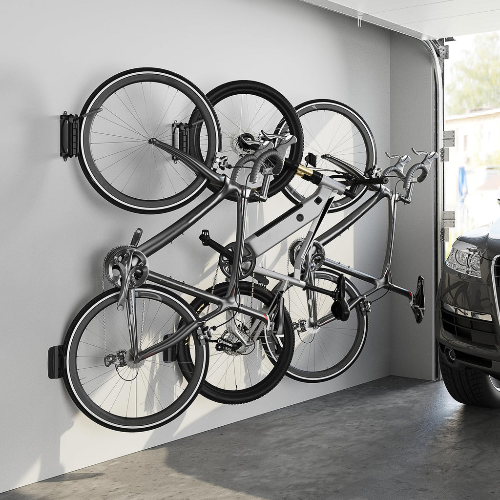 monTEK Swivel Bike Wall Mount – Garage Bike Hanger & Space-Saving Vertical Bike Rack for Garage & Apartment, Sturdy Bike Storage Hook Holds up to 66 lbs, Easy Installation & Scratch-Proof Design