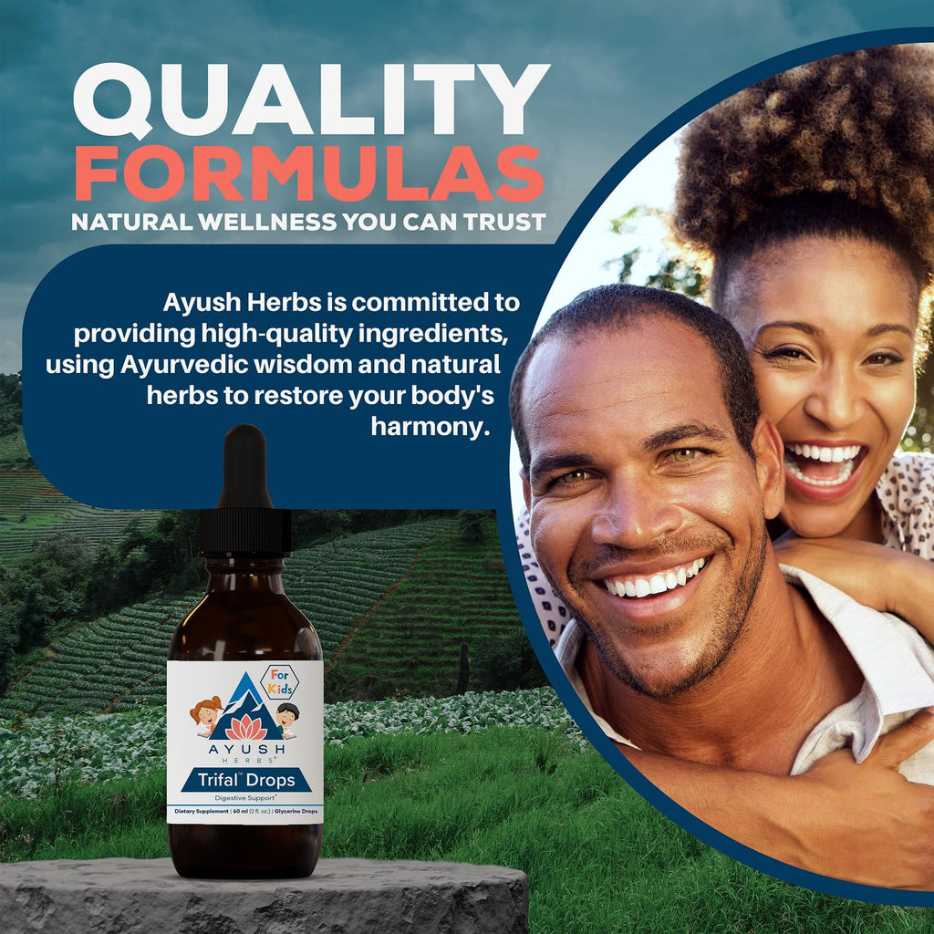 Ayush Herbs Trifal Drops, Children, 2 FL Oz Dropper Bottle (80 Servings)
