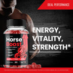 Horse Boost for Men Gummies, Official Horse Energy Boost Supplement Gummy, Maximum Strength, All Natural Formula for Daily Energy, Advanced Formula HorseBoost Health Support Reviews (3 Pack)