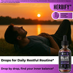 HERBIFY Blue Vervain Drops – Verbena Tincture – Vervain Supplement for Mood & Balance – Vervain Liquid Extract – Verbena Hastata (30 Days Supply) 2 Fl Oz Made in USA