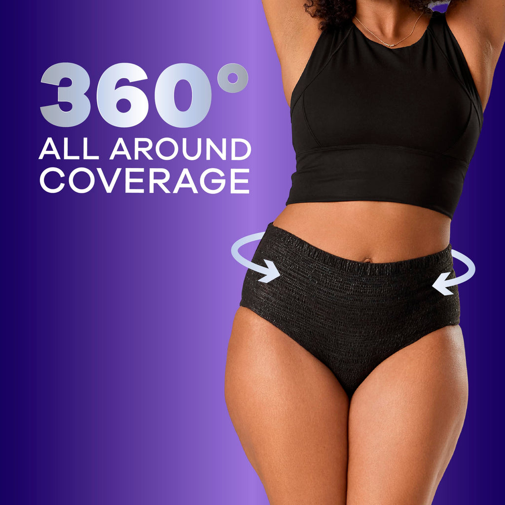 Always Discreet Adult Incontinence Overnight Underwear for Women, Extra Large, Up to 100% Bladder Leak Protection, 48 Count (3 Packs of 16)