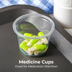Fit Meal Prep 2500 Pack 4 oz BPA Free Condiment Cups No Lids, Disposable Jello Shots Containers, Small Dipping Sauce Cups, Plastic Ramekins in Bulk, Stackable Souffle Cups for Sample, Portioning