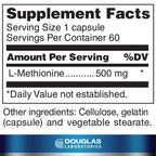 Douglas Laboratories L-Methionine | Free Radical Scavenger Supports Normal Liver and Neurological Function and Antioxidant Defenses | 60 Capsules