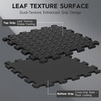 Haulcove 18pcs Puzzle Exercise Mat, 12.6"x12.6"x0.4", 18sqft EVA Interlocking Foam Floor Tiles, Non-Slip, Protective, Water-Resistant Flooring for Home Gym & Workout Equipment, Black