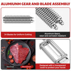 Meat Tenderizer Attachment for Kitchenaid Stand Mixer, Meat Tenderizer Machine for Kitchenaid Mixer Accessories, Meat Tenderizer with Stainless Steel Gears by Cofun