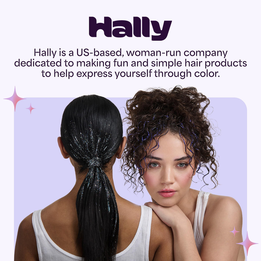 Hally Hair Gem Pen Kit with 240 Stick-On Hair Gems and Stamper Tool