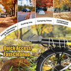 Garden Rake for Leaves: 18” Wide Metal Leaf Rake, 65” Long Adjustable Handle, Heavy Duty 25 Teeth, Fast Kids Women Large Lawn Yard Garden Leaf Cleanup Gardening Rakes: Grass,Debris,Pine Needles Pick