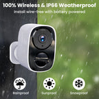 2026 Upgraded 2K Security Cameras Wireless Outdoor, Free Cloud Storage, 1-6 Months Battery Life, Waterproof, 2-Way Talk, AI Motion Detection Spotlight Siren Alarm Cameras for Home Security