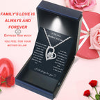 Mother In Law Necklace 925 Sterling Silver Mother In Law Christmas Gifts Mothers Day Gifts For Mother In Law With Message Card &Gift Box (688-Love heart01)