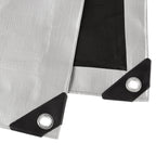 Amazon Basics Multi Purpose Waterproof Poly Tarp Cover with Grommets, 20 x 20 ft, 10MIL Thick, Brown/Silver, 1-Pack