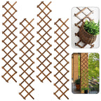 4Pcs 13x78 Expandable Wood Wall Trellis for Climbing Plants Outdoor/Indoor