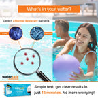 Pool and Spa Rapid Bacteria Test by Watersafe, Detects Down to 1 Bacteria/μL, including E. coli, Salmonella and More, Pack of 10