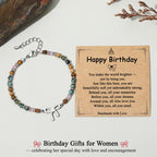 Junifi Birthday Gifts for Women, Happy Birthday Bow Bracelet Jewelry