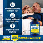 SUPER BETA PROSTATE Advanced with Saw Palmetto - Prostate Health Supplements for Men, Bladder & Urinary Support with Beta-sitosterol, Reishi, Saw Palmetto, Vitamin D, Zinc Oxide, Selenium - 60 Count