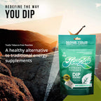 Teaza Herbal Energy Pouches Tobacco Alternative Nicotine Free Dip, Alternative Snuff Healthy Dip Pouches, Wintergreen Energy (2 Pack)