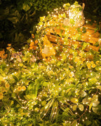 Brightown Solar String Lights for Outside, 19.6Ft 240 LED Solar String Lights Outdoor Waterproof, Solar Fairy Lights with 8 Modes for Patio Party Garden Yard Home, Warm White