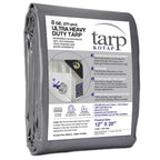 Kotap 12 x 20 Ft. Ultra Heavy-Duty Protection/Coverage Tarp, Superior Weave for Greater Longevity, 16-mil, Reversible, Multi-Use, Waterproof, Silver-White, 1-Pack (TUH-1220)