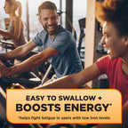 Vitron-C Iron Supplement, Once Daily, High Potency Iron Plus Vitamin C, Support Red Blood Cell Production, Dye Free Tablets, 60 Count, 2 Pack