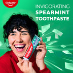 Colgate MaxFresh Clean Mint Toothpaste Pack, Fresh Breath Toothpaste with Fluoride and Hundreds of Mini Breath Strips, Leaves Mouth Feeling Refreshed for Hours, 4 Pack, 6.3 oz