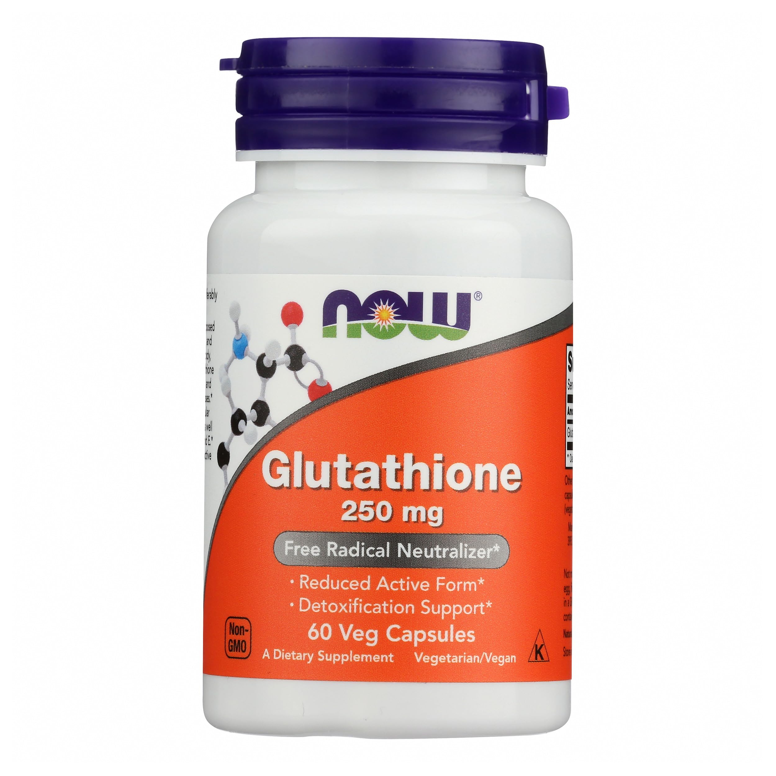 NOW FOODS Glutathione 250, 60 CT