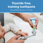 Dr. Brown's Baby and Toddler Toothbrush Set, Otter with Apple Pear Flavor Toothpaste