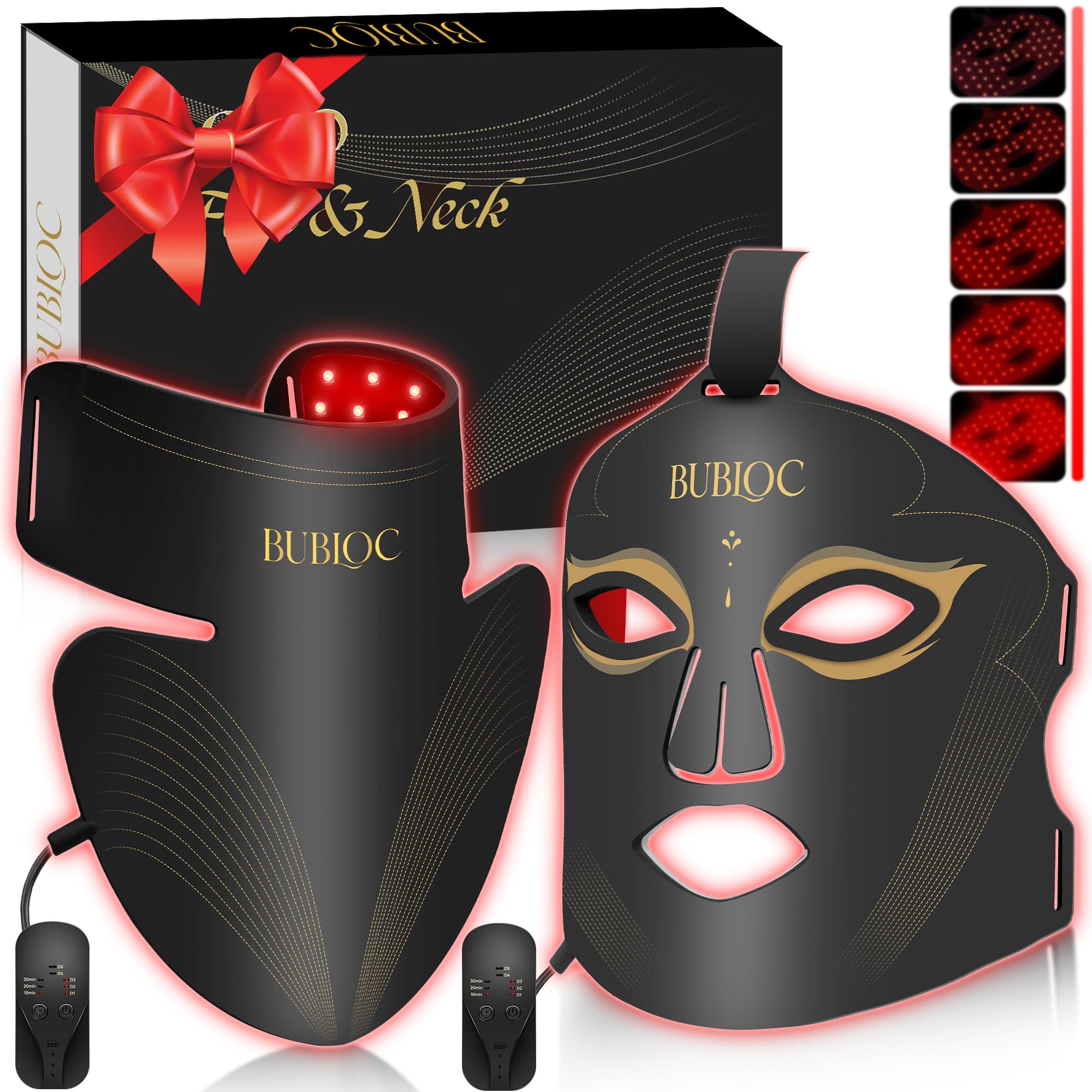 Onisdin Red Light Therapy Mask Set Black