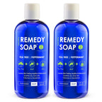 Truremedy Naturals 12oz Tea Tree Oil Body Wash - Pack of 2 - Tea Tree Soap with Aloe and Peppermint Oil - Moisturizing Foot Wash - Suitable for All Skin Types