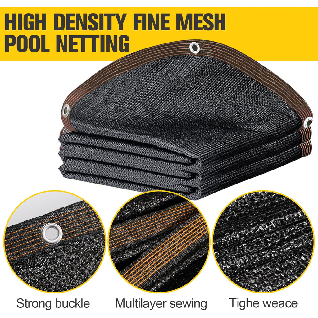 Pool Leaf Net Cover 24 ft Round, Fine Mesh Leaf Net for Above Ground Pool, Winter Pool Cover 24 ft Round Above Ground, Cover Size: 27-Feet Dia (Includes 3-feet Overlap)