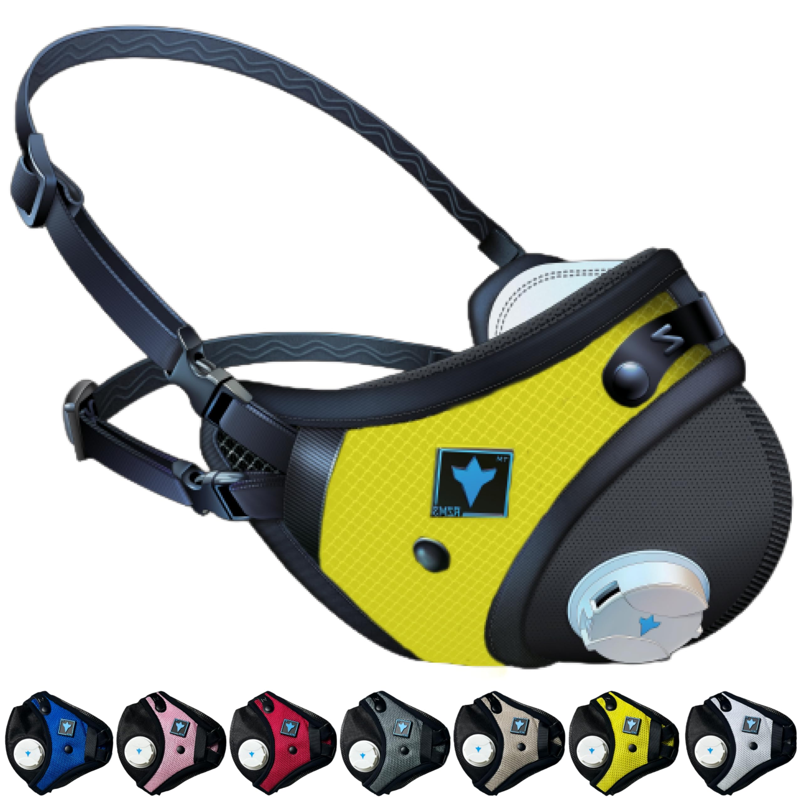 RZ Mask RZM3 - Patented 99.8% Filtration Efficiency All Day Reusable Air Filtration Mask, Anti Fogging, up to 50% Better Breathability, RZ Secure 360° Seal™, and 3 Straps, Trusted by First Responders