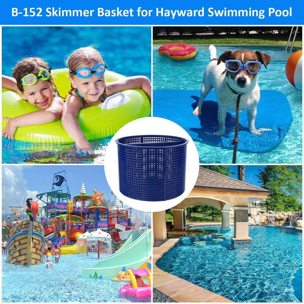NOOTO B-152 Replacement Basket for Hayward Swimming Pool Skimmer Basket SPX1082CA 1082CA 7" B152 - Blue