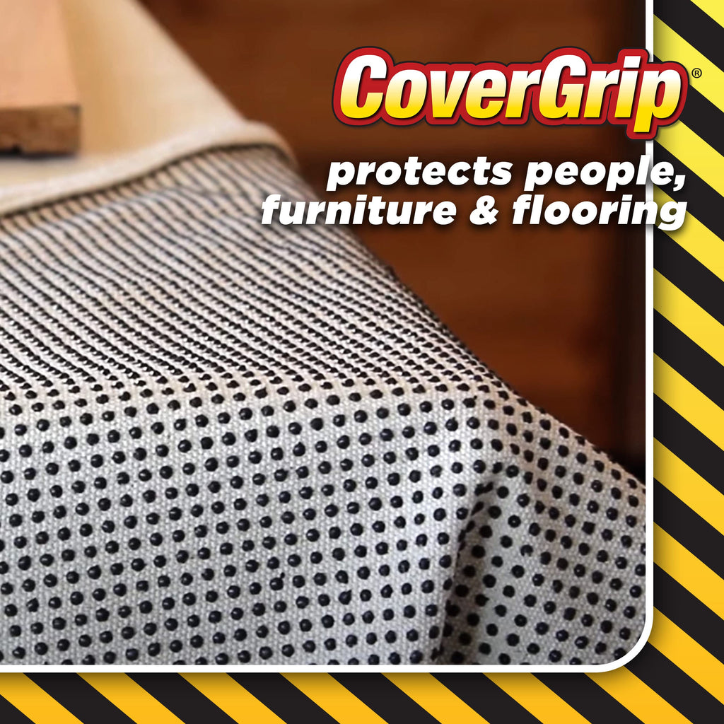 CoverGrip 8 oz Canvas Safety Drop Cloth, 3.5' x 12'