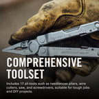 LEATHERMAN, Rebar Multitool with Premium Replaceable Wire Cutters and Saw, Stainless Steel